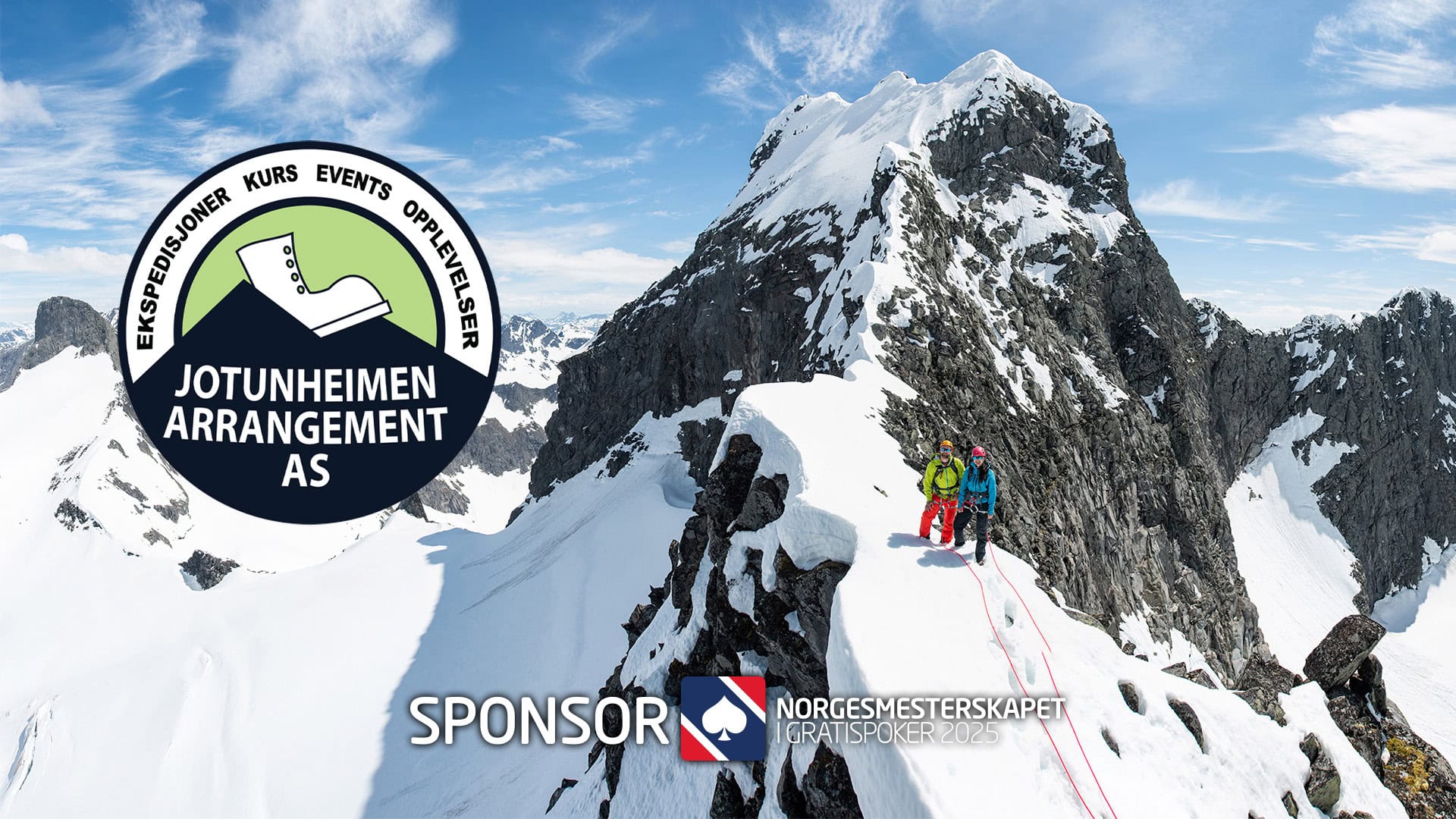Jotunheimen Arrangement AS – Sponsor av Norgesmesterskapet i Gratispoker 2025