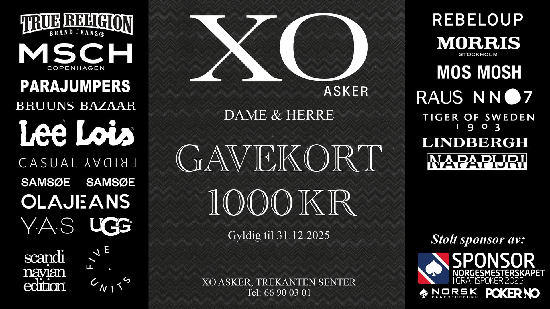 XO Asker – Sponsor av Norgesmesterskapet i Gratispoker 2025